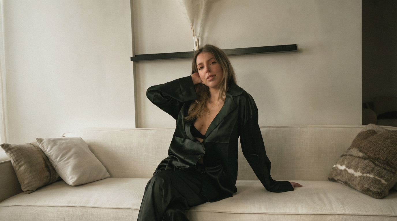 Editorial illustration for Modal, Silk, Cashmere, or Merino: Which Luxury Loungewear Fabric Fits Your Life?